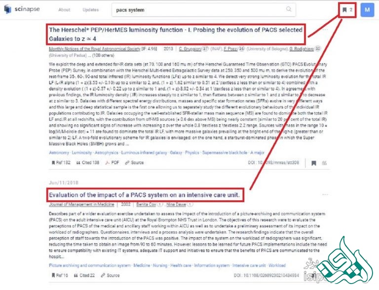  جست‌وجو در Scinapse