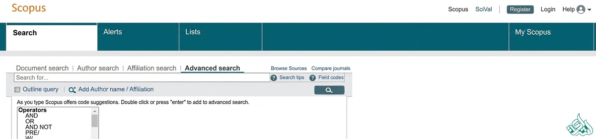 جستجوی پیشرفته (Advanced Search)