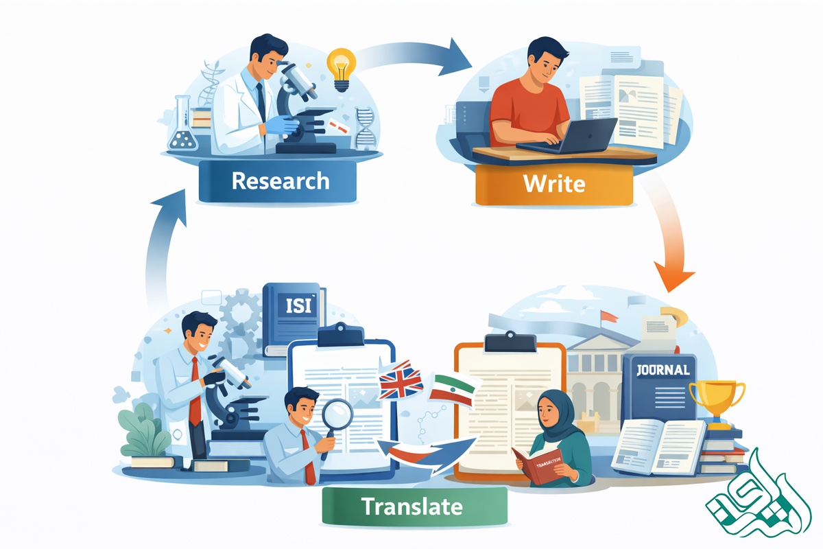 جایگاه ترجمه در چرخه انتشار مقاله