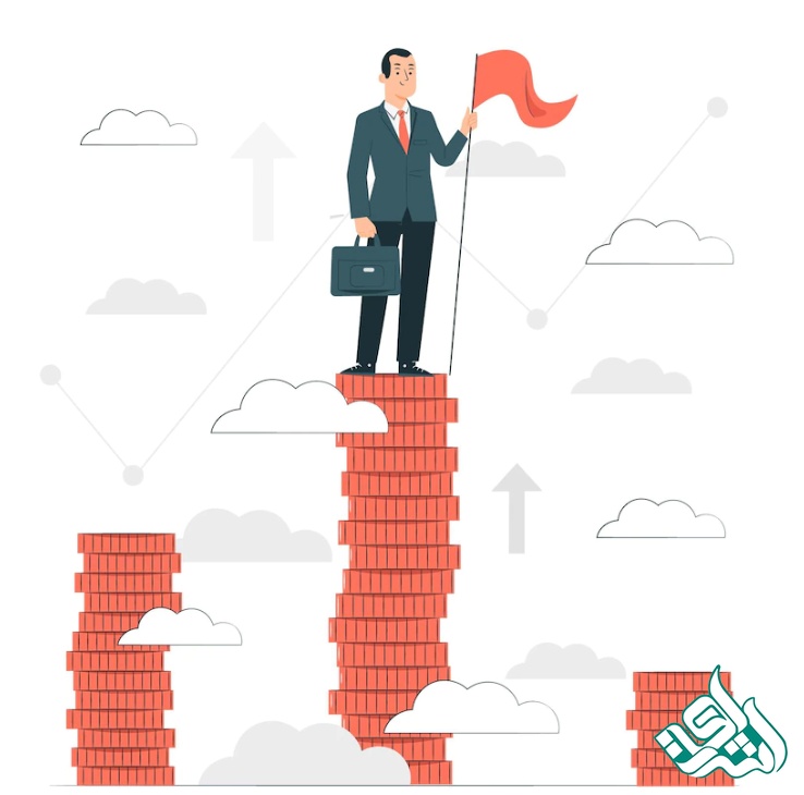 رسیده به قله موفقیت