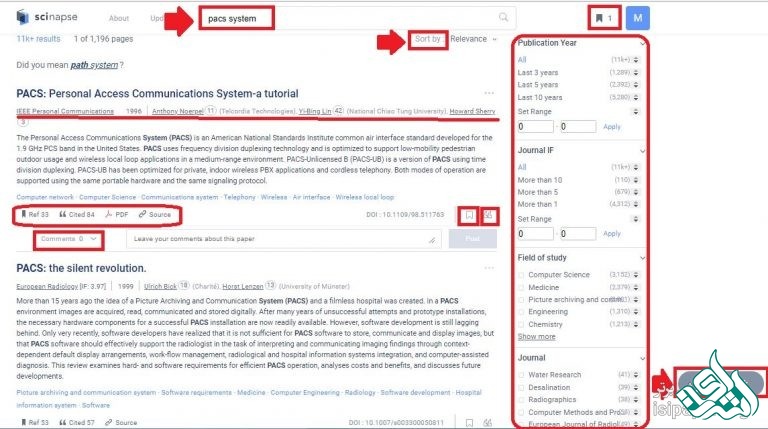 جست‌وجو در Scinapse