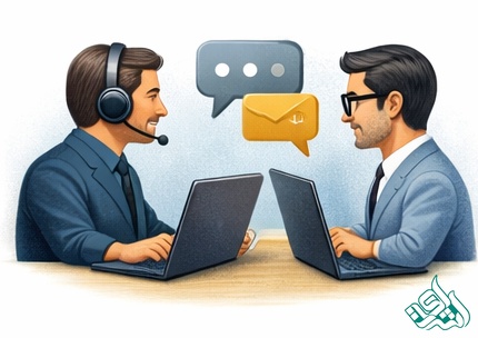 امکان ارتباط با مترجم و ویراستار