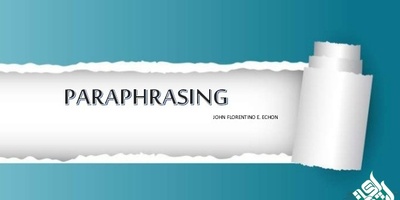 paraphrase چیست؟