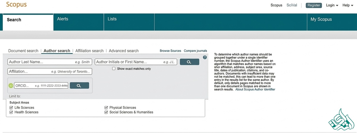 جستجوی نویسنده (Author Search)