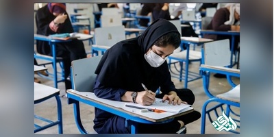 داوطلبان آزمون دکتری ماسک دریافت می کنند