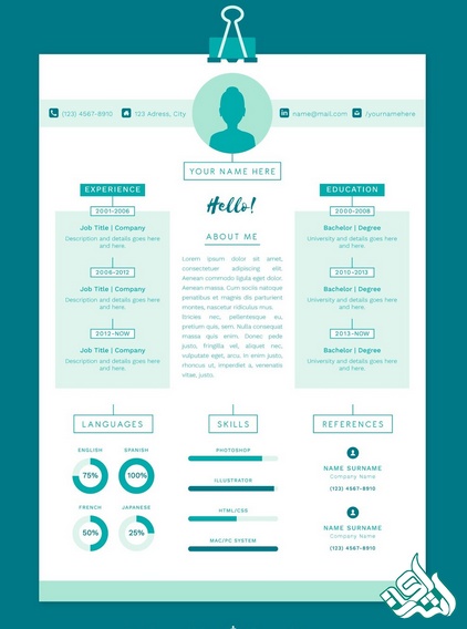 رزومه حرفهای (CV)