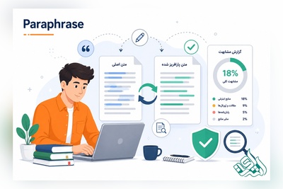 پارافریز تخصصی مقاله و بازنویسی متن علمی | کاهش مشابهت و گزارش پارافریز