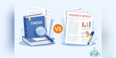 تفاوت میان پایان نامه و مقاله