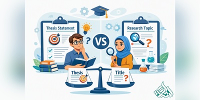تفاوت میان بیانیه پایان‌نامه و جمله عنوان در چیست؟