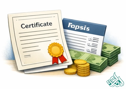 ارائه گواهی کیفیت و فاکتور رسمی